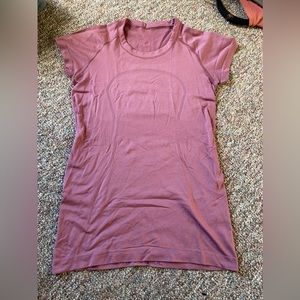 Lululemon Swiftly Tech shirt size 4 dark pink